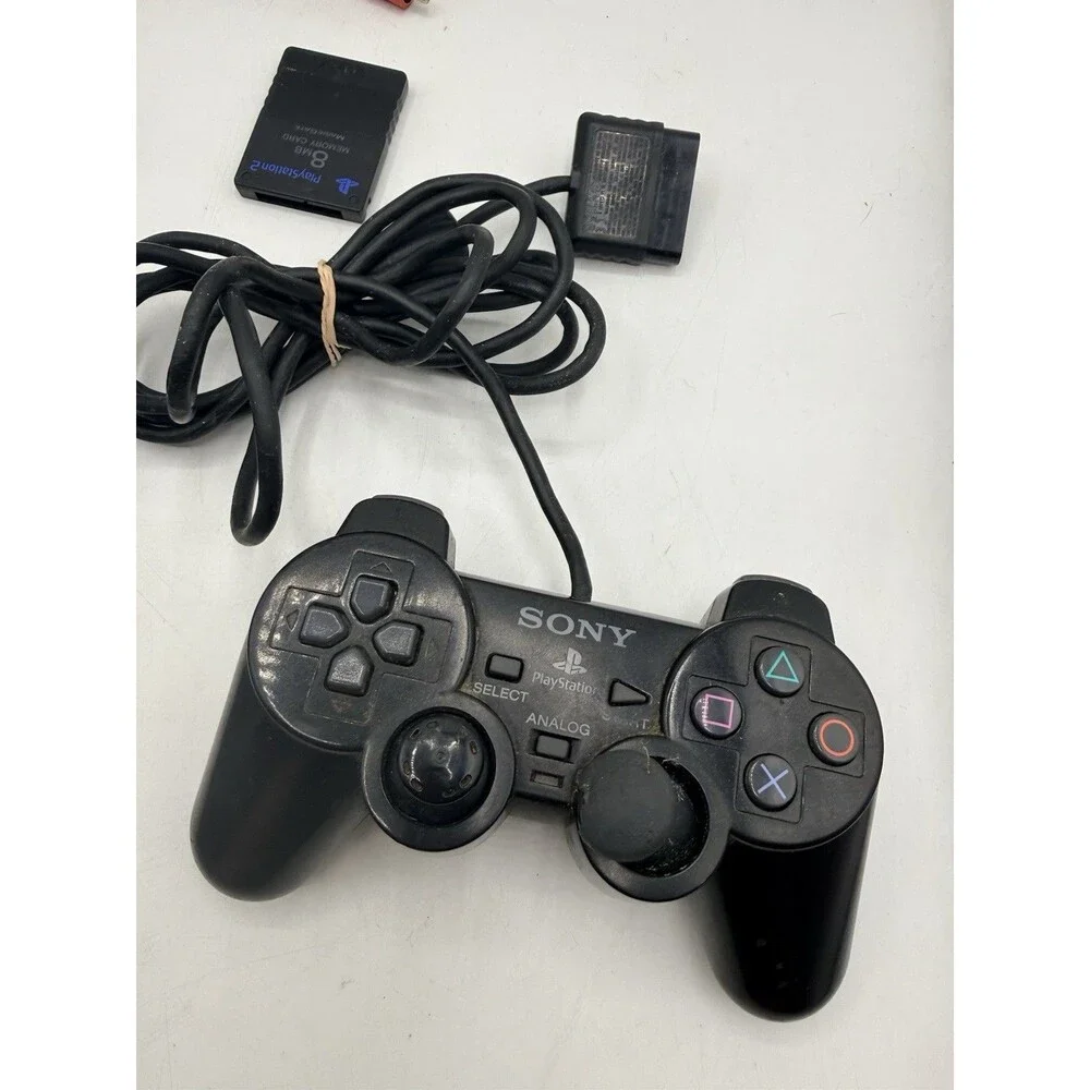 Sony PlayStation 2 PS2 Slim SCPH-75001 NEW LASER & RIBBON w/ Memory AV Cord +